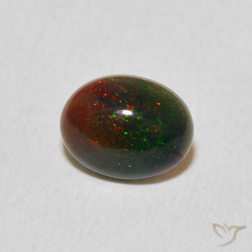 Opala Multicolorido Natural 0.51ct, oval, Opaco