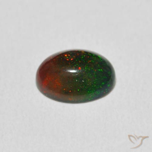 Opala Multicolorido Natural 0.51ct, oval, Opaco