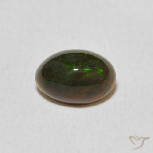 0.62ct Natural Multicolorido Opala, oval, Opaco