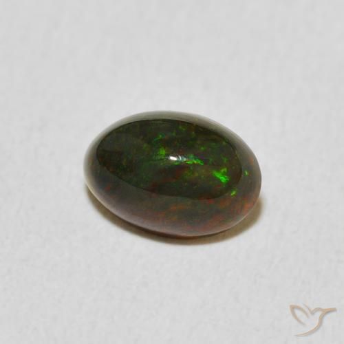 Opala Multicolorido Natural 0.62ct, oval, Opaco