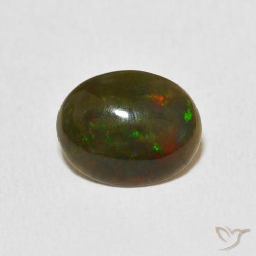 1.11ct Natural Multicolorido Opala, oval, Opaco