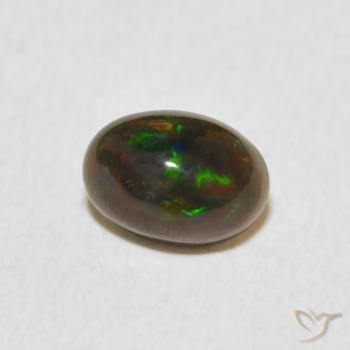 Opala Multicolorido Natural 0.53ct, oval, Opaco