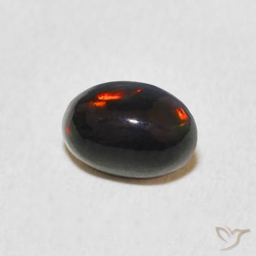 Opala Multicolorido Natural 0.42ct, oval, Opaco