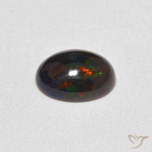 Opala Multicolorido Natural 0.77ct, oval, Opaco