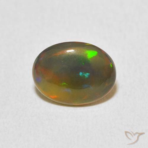0.81ct Natural Multicolorido Opala, oval, Opaco