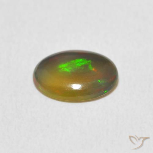 Opala Multicolorido Natural 0.81ct, oval, Opaco