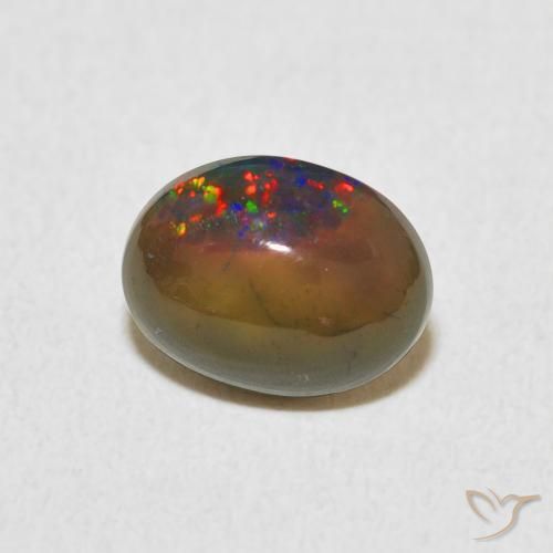 Opala Multicolorido Natural 1.11ct, oval, Opaco