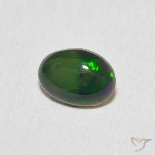 Opala Multicolorido Natural 0.42ct, oval, Opaco