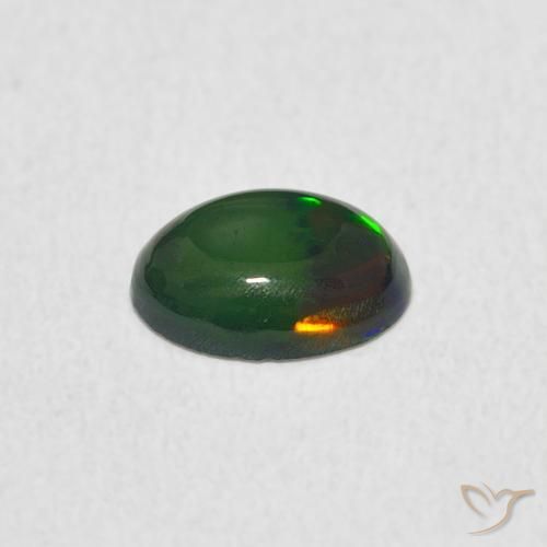 Opala Multicolorido Natural 0.42ct, oval, Opaco