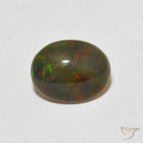 1.14ct Natural Multicolorido Opala, oval, Opaco