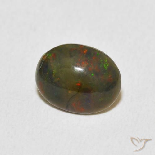 Opala Multicolorido Natural 1.14ct, oval, Opaco
