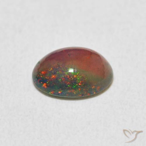Opala Multicolorido Natural 0.82ct, oval, Opaco
