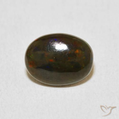 0.81ct Natural Multicolorido Opala, oval, Opaco