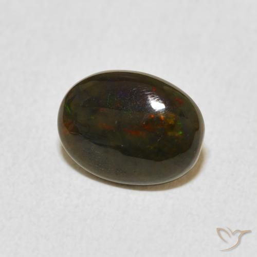 Opala Multicolorido Natural 0.81ct, oval, Opaco