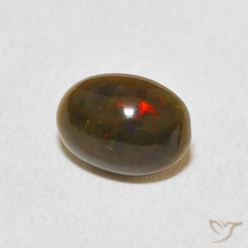 Opala Multicolorido Natural 0.69ct, oval, Opaco