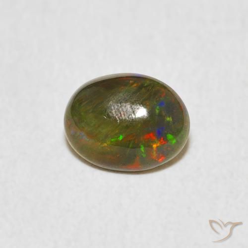 0.46ct Natural Multicolorido Opala, oval, Opaco