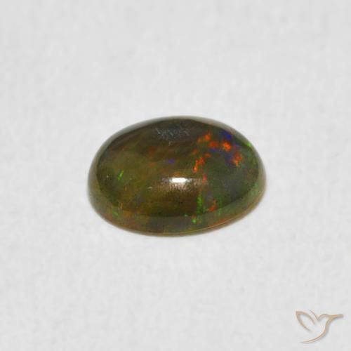 Opala Multicolorido Natural 0.46ct, oval, Opaco