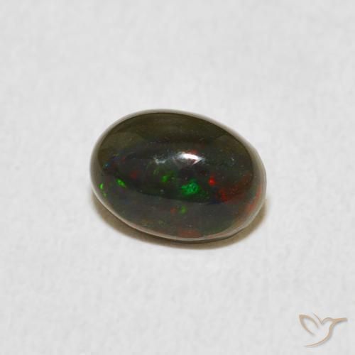 Opala Multicolorido Natural 0.60ct, oval, Opaco