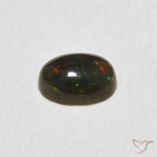 Opala Multicolorido Natural 0.60ct, oval, Opaco
