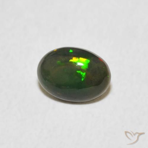Opala Multicolorido Natural 0.45ct, oval, Opaco