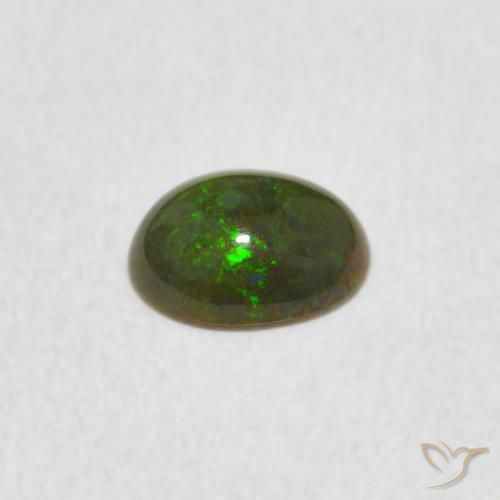 Opala Multicolorido Natural 0.40ct, oval, Opaco