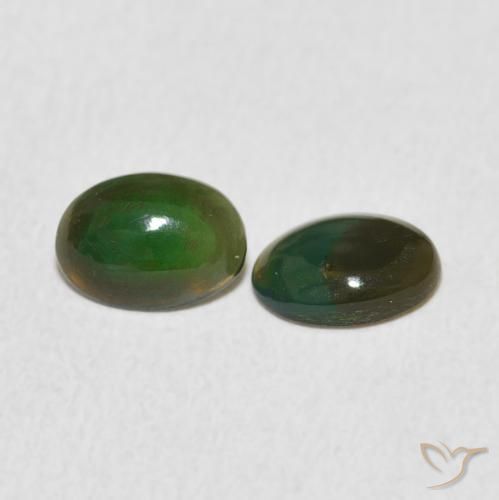 Pedras preciosas de Opala Multicolorido natural de 0.82 ct, oval, Opaco