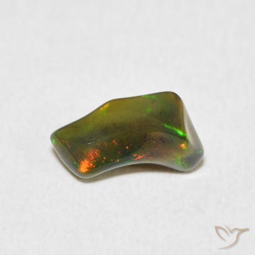 Opala Multicolorido Natural 1.28ct, Chique, Opaco