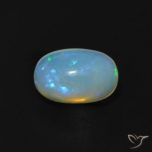 1.00ct Natural Multicolorido Opala, oval, Transparente