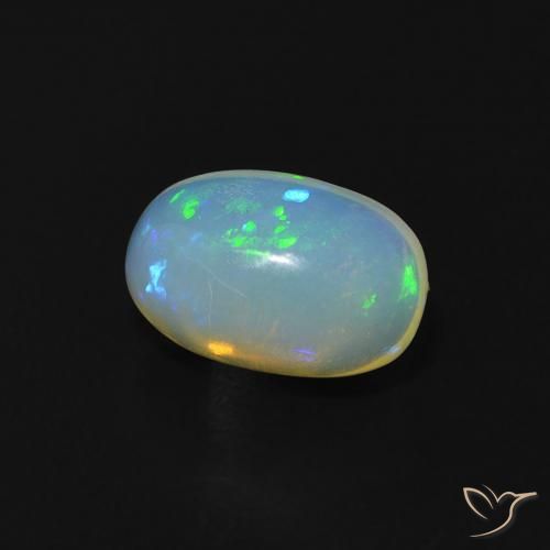 Opala Multicolorido Natural 1.00ct, oval, Transparente