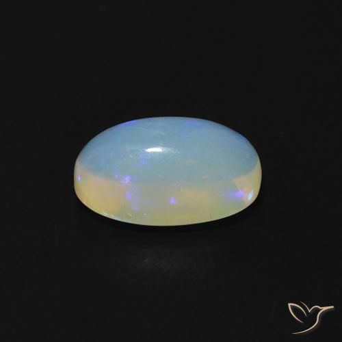 Opala Multicolorido Natural 1.00ct, oval, Transparente