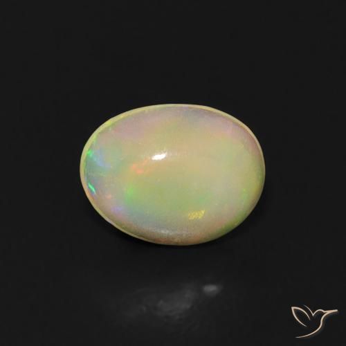 0.52ct Natural Multicolorido Opala, oval, Transparente