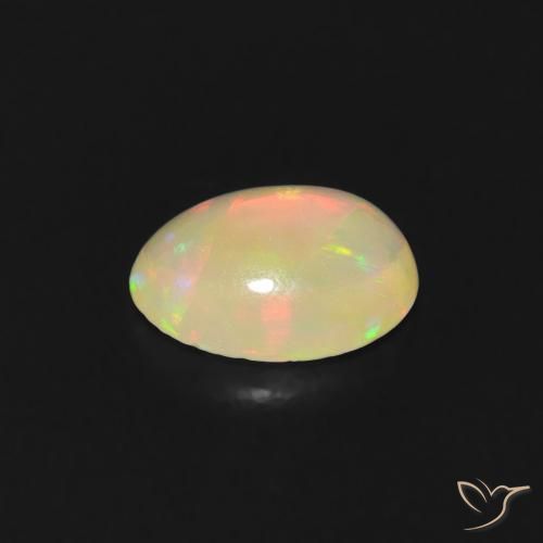 Opala Multicolorido Natural 0.52ct, oval, Transparente