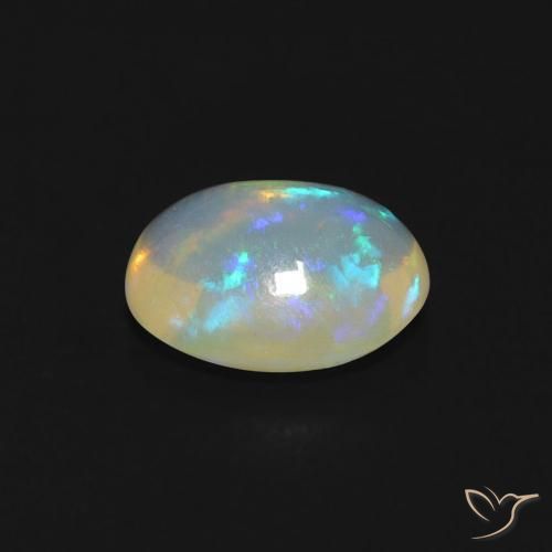 Opala Multicolorido Natural 0.66ct, oval, Transparente