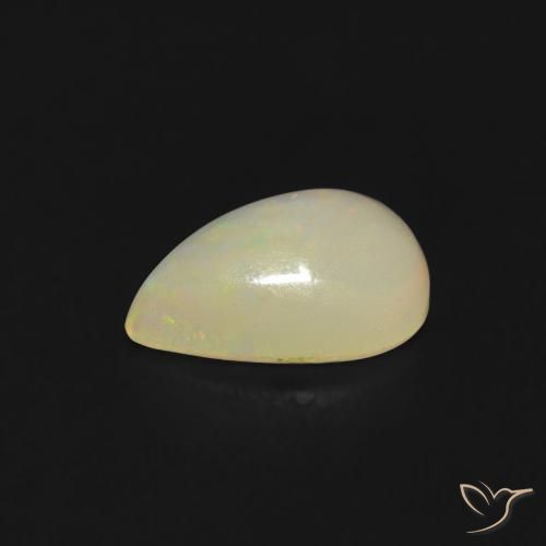 Opala Multicolorido Natural 0.41ct, Formato de pêra, Transparente