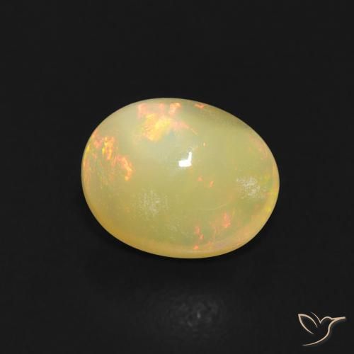 Opala Multicolorido Natural 0.74ct, oval, Transparente