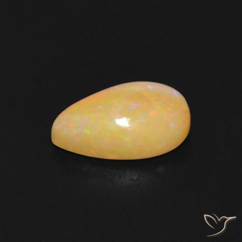 Opala Multicolorido Natural 0.60ct, Formato de pêra, Transparente