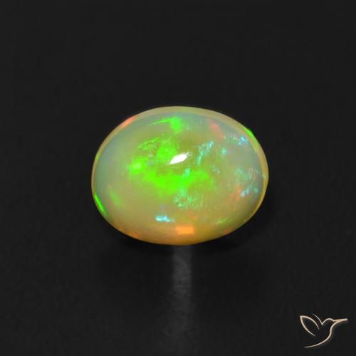 0.45ct Natural Multicolorido Opala, oval, Transparente