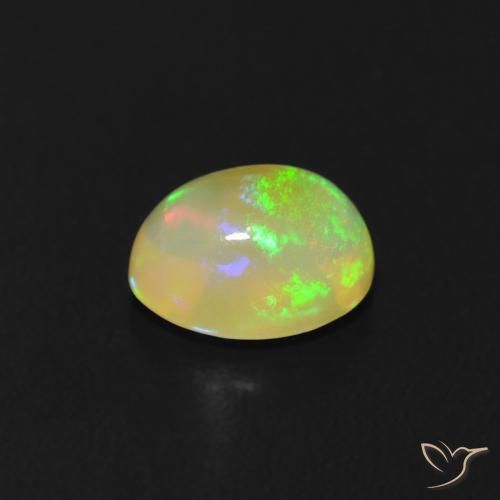 Opala Multicolorido Natural 0.45ct, oval, Transparente