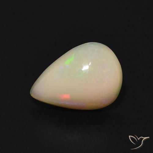 1.07ct Natural Multicolorido Opala, Formato de pêra, Transparente