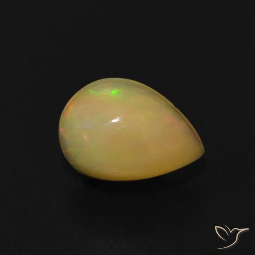 0.58ct Natural Multicolorido Opala, Formato de pêra, Transparente, Photo A