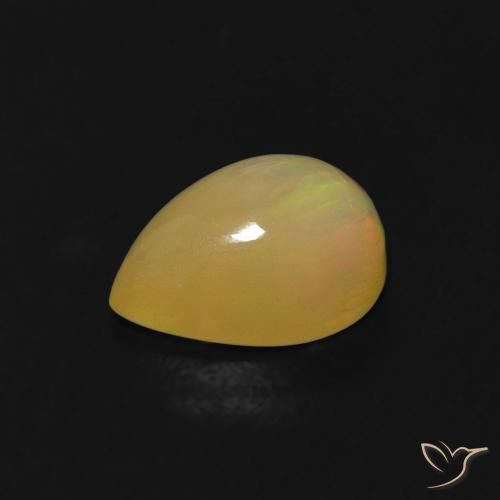 Opala Multicolorido Natural 0.58ct, Formato de pêra, Transparente