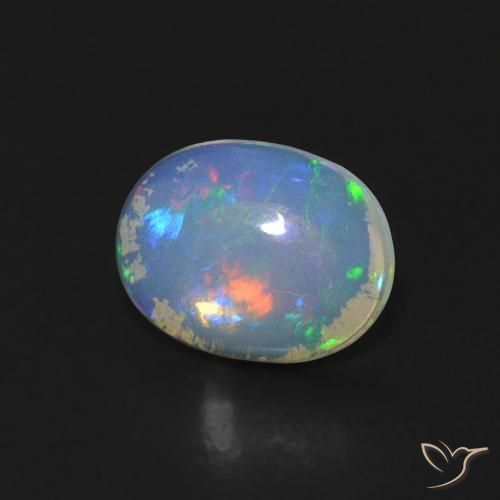 Opala Multicolorido Natural 0.55ct, oval, Transparente