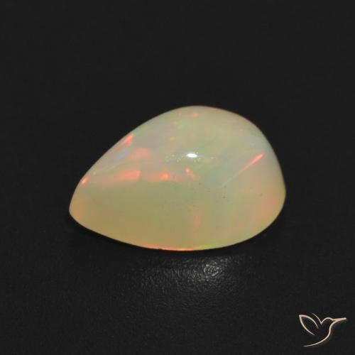 Opala Multicolorido Natural 1.36ct, Formato de pêra, Transparente