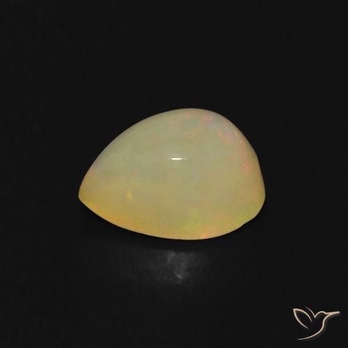 Opala Multicolorido Natural 0.69ct, Formato de pêra, Transparente