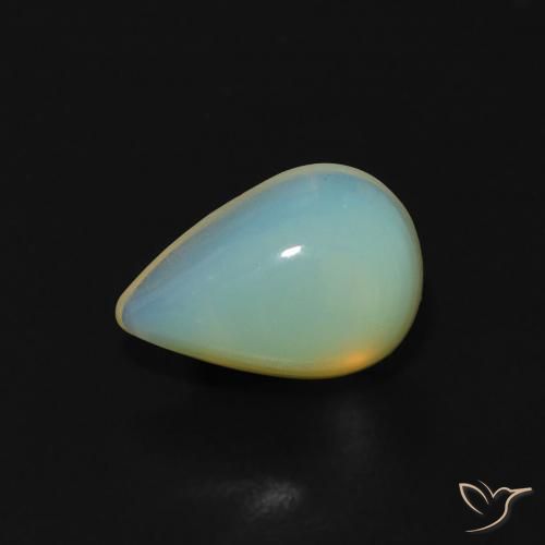 1.00ct Natural Multicolorido Opala, Formato de pêra, Transparente