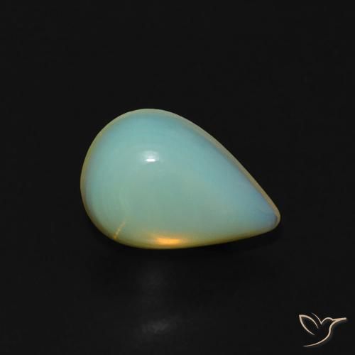 Opala Multicolorido Natural 1.00ct, Formato de pêra, Transparente