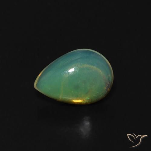 0.36ct Natural Multicolorido Opala, Formato de pêra, Transparente