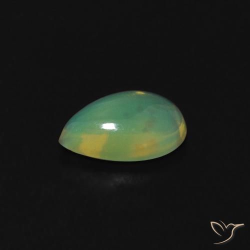 Opala Multicolorido Natural 0.36ct, Formato de pêra, Transparente