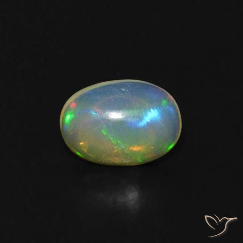0.31ct Natural Multicolorido Opala, oval, Transparente