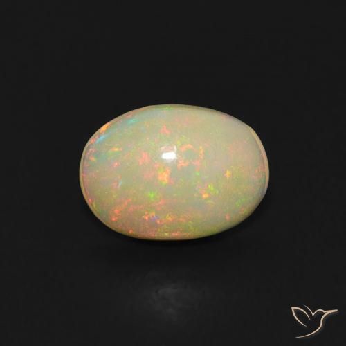 0.44ct Natural Multicolorido Opala, oval, Transparente, Photo A